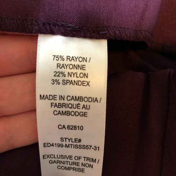 NWOT Purple Ricki’s Microtwill Leggings - Picture 3 of 5